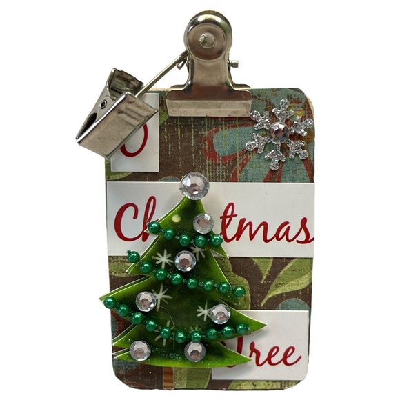 Christmas Tree Clipboard Ornament Coach Teacher Gift - Picture 1 of 4